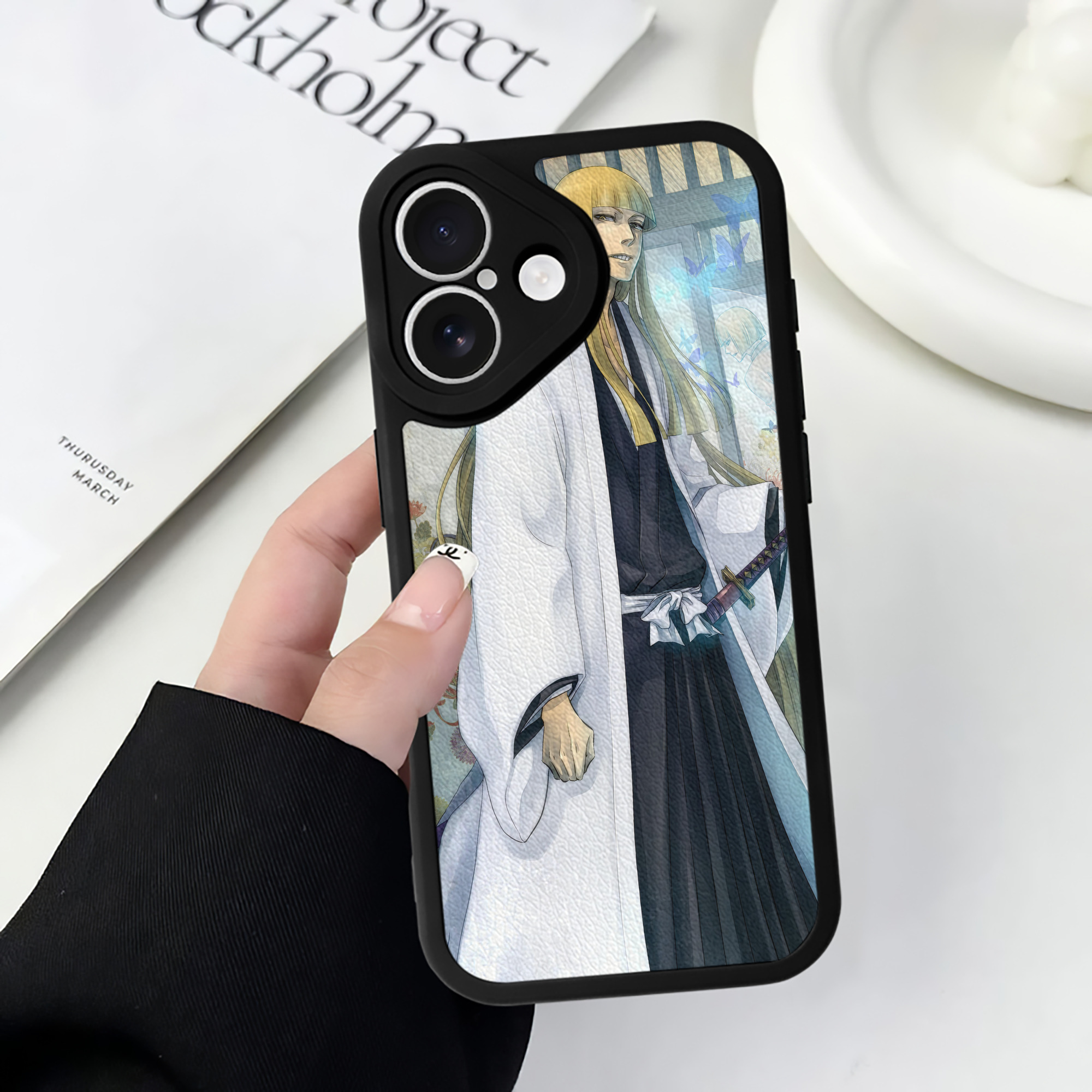 （画像用） ブリーチ BLEACH 【iPhone 16シリーズ対応】シリコンスマホケース（レザー調） 材質：シリコン